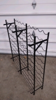 38"x 41"x 9½" (Black) Mountable Metal Wine Rack - 3