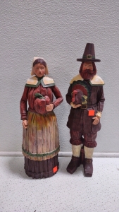 Pilgrim Husband & Wife Ready for Feast