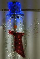 (1) Lighted Snowman Holiday Decoration – 49" H - 2