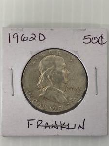 1962 D Franklin Half Dollar