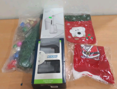 (1) Pikspeak Cordless Water Flosser (1) Schlage Hall & Closet Door Handle (2) Stockings & Much More (Salmon)