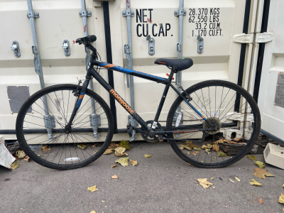 26” Mongoose Hotshot Black Blue and Orange Bike