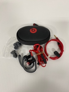 Pair of Wired Beats Headphones with Case Please Inspect