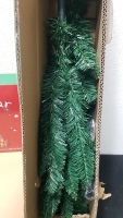 (1) Small Fake Christmas Tree (1) Tree Collar (1) Large Artifical Christmas Wreath - 2