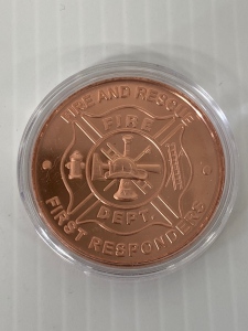 1 Oz Fine Copper Round