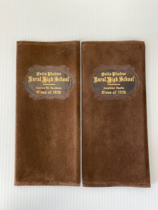 (2) Vintage Rural High School Diplomas