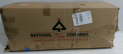 (1) National Tree Company 9' Pre-Lit Christmas Tree - Clear - Untested