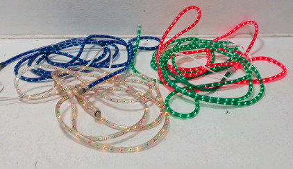 (4) Rope Lights (Red, Green, Blue, Multi Colour)