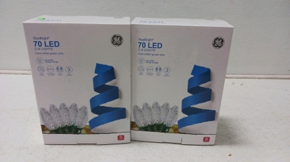 (2) Stay Bright 70 Led C-9 Lights