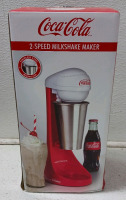 GE Ice Cream Maker, Coca-Cola Shake Make (in original box w seal sticker), 25inWooden Side Table - 3