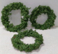 (3) Small Wreaths, A Large Wreath and Small Christmas tree prelit - 4