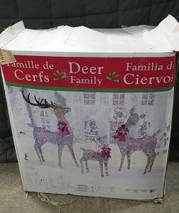 Deer Family Outdoor Decor Set