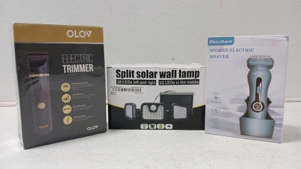 (2) Electric Trimmers Solar Walm Lamp