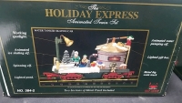 (1) The Holiday Express Animated Train Set-Water Tanker Skating Car (1) The Holiday Express Animated Train Set-Passenger Car - 4