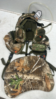 Timber Ridge Large Forest Camo Backpack, RealTree Edge Hunting Vest with Seat Attachment - 6