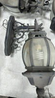 (4) Ornate Exterior Wall Lights, Outdoor Globe Wall Lantern - 3