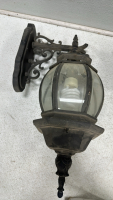 (4) Ornate Exterior Wall Lights, Outdoor Globe Wall Lantern - 5