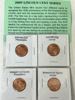 Commemorative Medallions and 2009 Lincoln Cent Series - 4