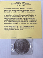 Sir Winston Churchill Coin and A Bicentennial Eisenhower Dollar - 2