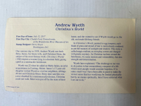 First Day of Issue Andrew Wyeth Gold Plated Stamp and Collectible Baseball Cards - 5