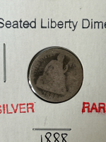 1888 Seated Liberty Dime - 2