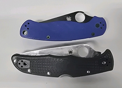 (2) Spyderco Pocket Knives