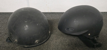 (2) Motorcycle Helmets- Medium And Large