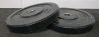 (2) 35lb UltraFit Rubber Weight Plates