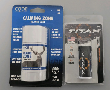 Calming Zone Relaxing Scent, Titan Bowstring Wax *Both New In Package*