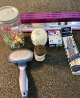 Beautiful Table Lamp, dog Brush, Crafting Supplies, & More! - 3