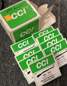 VINTAGE CCI SHOTSHELL REMINGTOB SIZE PRIMERS.