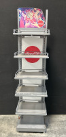 Coke Display Stand With Adjustable Shelves