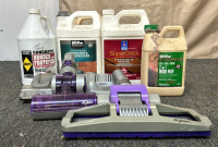 Assortment of Cleaning Supplies & Dyson Vacuum Attachments - 2