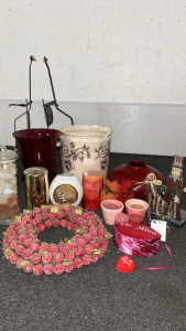 Assorted Candles, Vases, & Other Home Decor