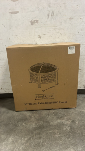 NorthCrest Outdoor 30” Round Extra Deep BBQ Firepit