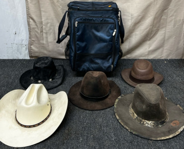 Blue Cooler Pack, Cowboy Hats