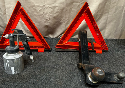 2 5/16 Ball Hitch, Reflective Hazard Triangles, 3 Way Spray Gun