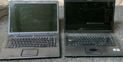 2 COMPAQ LAPTOPS (UNTESTED NEEDS CHARGERS).