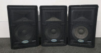 (3) Samson Resound HD Speakers In Boxes- Untested