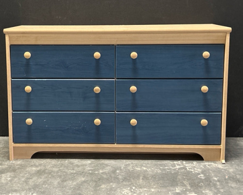 Blue & Tan Dresser