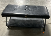 Black Rolling Bench