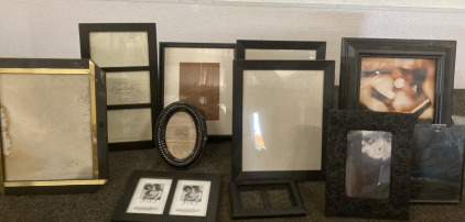 Assorted Black Picture Frames