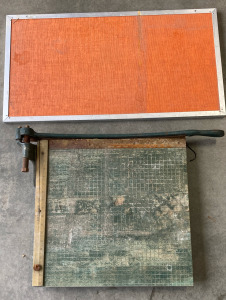 Vintage Wooden Green Paper Cutter, & More!