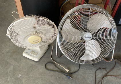 Two Vintage Fans