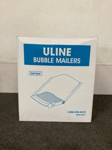 Box Of Uline Padded Mailers 8.5”x 12”