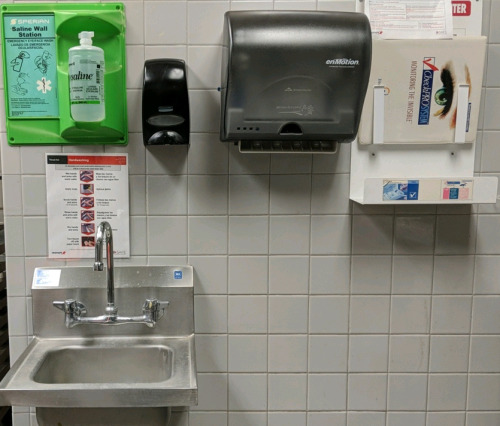 (1) Stainless Steel Handwashing Station w/ Accessories