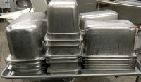 (29) Stainless Steel Commercial Food Pans w/ (1) Baking Sheet - 3