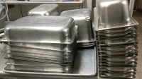 (35) Stainless Steel Food Pans w/ (1) Baking Sheet - Perfect for Any Kitchen Setup - 6