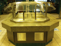 Salad Bar Island with Built in Food Warmer & Cooler Est. 95"x7'x62" - 4