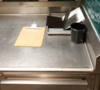 Stainless Steel Prep Table With Single Sink Basin & Utility 2 Door Refrigerator 3'x94"x40" - 5